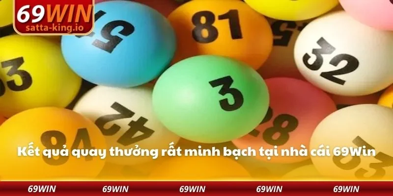 Kết quả quay thưởng rất minh bạch tại nhà cái 69Win